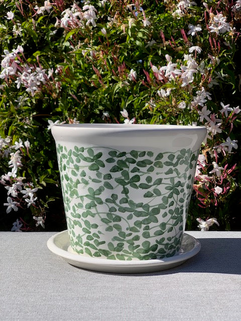 Handcrafted ceramic herb pot